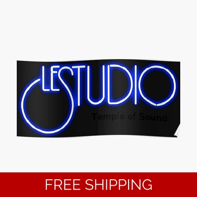 Le Studio Poster A White & Blue TOS Logo Black